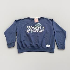 Disney Mickey And Friends Skinny Dip Womens Navy Clubhouse Sweatshirt XL NWT New